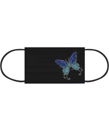 Buy WEXCV 50-Piece Disposable 3-Layer Mouth Protection for Adults | Breathable Colored Bandana Scarves | Black & Multicolor Options Available - Buy Online on GoSupps.com