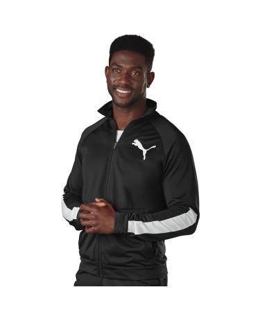 PUMA Men's Contrast Jacket 2.0 Medium Black/White