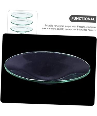 Vicasky Fragrance Candle Set - 3 Aromatic Oil Pan Heating Tablets & Insulating Glass Shell - Essential Oil Burner Replacement - Buy Online on GoSupps.com