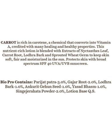 Biotique Carrot SPF 40 Sun Cream for Face and Body - UVA and UVB Sunscreen - Buy Online on GoSupps.com