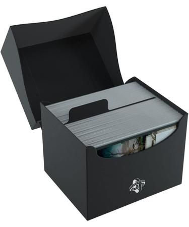 Gamegenic Side Holder 100+ XL Casual Deck Box | Double-Sleeved Card Storage with Flex Card Divider | Premium Card Protector | Black Color - Buy Online on GoSupps.com