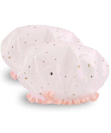 Double Adult Professional Swimming Caps | Waterproof Shower Hat for Women - Reusable White - Buy Online on GoSupps.com