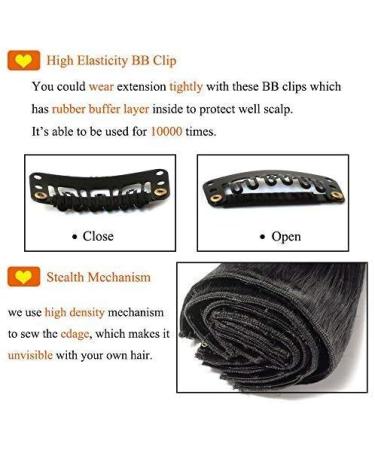 Clip-in real hair extensions double 8-piece set Remy hair honey blonde/ light blonde #18p613 12 inches (30 cm) 115 g - Buy Online on GoSupps.com