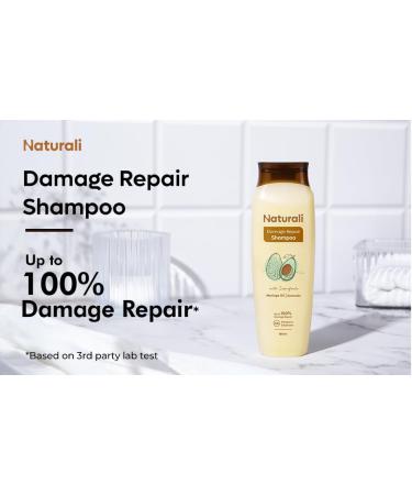 NATURAL.I Damage Repair Shampoo | With Moringa Oil & Avocado| Repairs Damage & Restores Shine | 340 ML - Buy Online on GoSupps.com