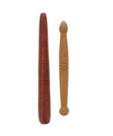 2 pieces wood acupressure pen ears Massage tab acupuncture pen Massage Stift acupressure stick dot hub. - Buy Online on GoSupps.com