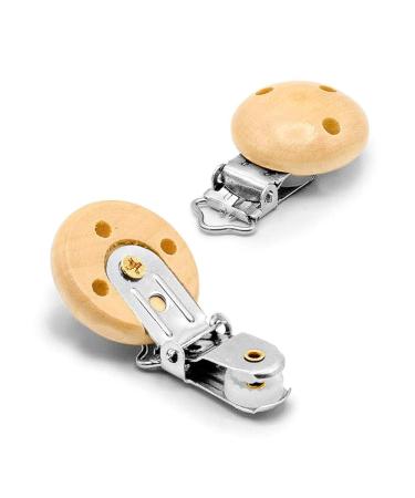 Artestar Wooden Pacifier Clip Set - 16 Piece Baby Pacifier Chain Accessories | Safe & Stylish Clips for Children - Buy Online on GoSupps.com