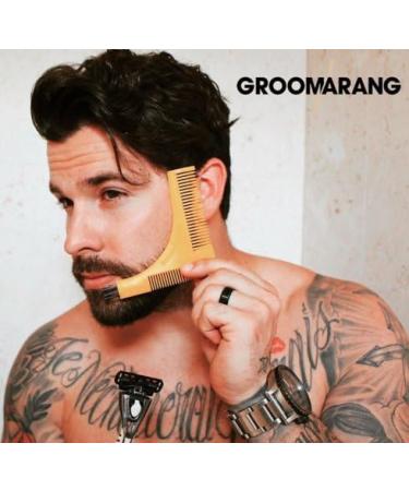 Groomarang Beard Styling Comb Tool - Create Perfect Lines & Symmetry Effortlessly - Buy Online on GoSupps.com