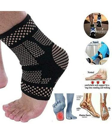 Shop 6 Pairs Copper-Soaked Magnetic Footrest Socks | Dr. Sock Soother Compression Support - Vita Wear - Red (S/M) - International Shipping Available - Buy Online on GoSupps.com