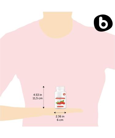 Organic RoseHips & Acerola Capsules - Plant Based Vitamin C 1000mg from Acerola Cherry Powder Organic & Rosehip Powder - Without Ascorbic Acid - Supports Immune Health - GMO free - 90 Vegan Capsules - Buy Online on GoSupps.com