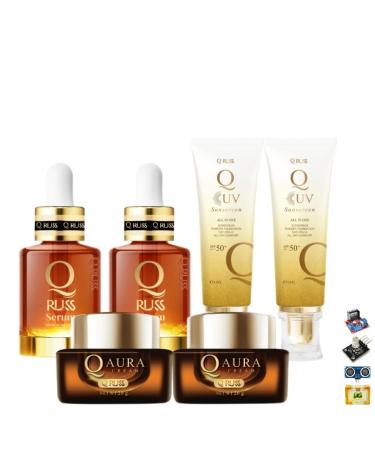 Q Russ Nourishing Formula Innovative From France Serum 2 + Cream 2 + Sunscreen 2 Moisture Nourish Smooth Skin Skincare By Thaigiftshop Get Free Tomato Facial Mask