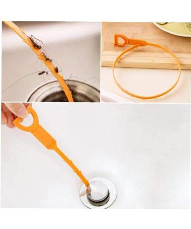 51cm Reusable Sink Pipe Cleaner - Effective Hair Removal Tool for Kitchen & Bathroom Drains - Buy Online on GoSupps.com