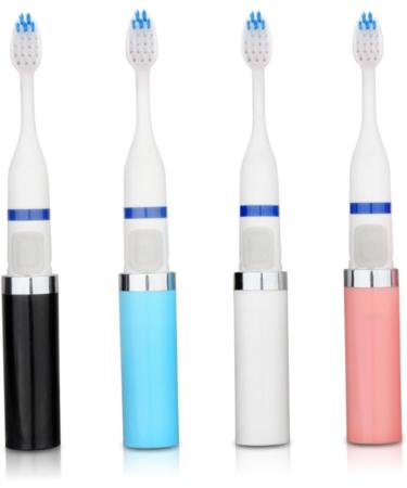 Partykindom Portable Electric Toothbrush - Waterproof & Battery-Operated Sound Vibration Accessories Stylish Pink Design for Ultimate Oral Care - Buy Online on GoSupps.com