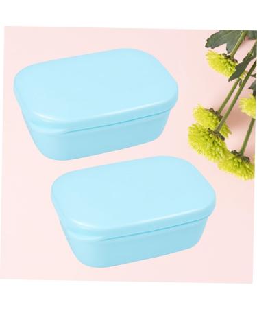 Amosfun 2pcs Box Soap Case Shower Soap Holder Soap Storage Case Soap Dish with Lid Sponge Soap Bathroom Soap Dish Soap Container Soap Dish for Shower Travel Soap Box Rectangle - Buy Online on GoSupps.com