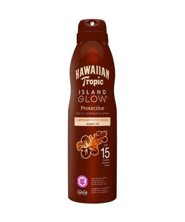Hawaiian Tropic Hawaiian Tropic Island Glow Protective Dry Oil SPF 15 Medium with Argan Oil 177ml