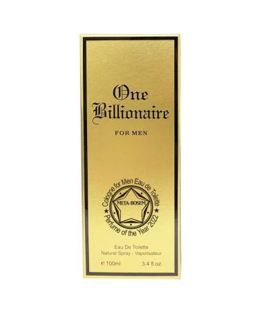 META-BOSEM One Billionaire Men's Cologne Eau de Toilette Natural Spray - Classic Rose Notes - Aromatic Scent - Great Holiday Gift - for All Day Use - a Classic Bottle 3.4 Fluid Ounce/100Ml One Billionaire 3.4 Fl Oz (Pack of 1) - Buy Online on GoSupps.com