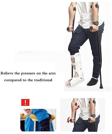 GagalU Forearm Crutches Adjustable Non Slip Crutch Four Feet Walking Old Man Walking Aid Scalable Regulation Aluminum Alloy Light Elderly Cane Lightweight Arm Crutch - Buy Online on GoSupps.com