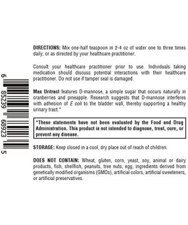 D-Mannose Max Uritract by My Wellness Journey - Natural Urinary Tract Support - Pharmaceutical Grade - 1.66 oz - Buy Online on GoSupps.com