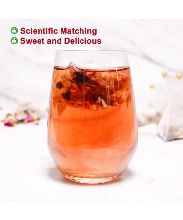 100% Pure Natural Herbal Tea Mulberry Rose Tea Bag 250g/8.81oz (5g*50bags) feuilles d'olivier poireaux lys sans caf ine sans additifs sans OGM - Buy Online on GoSupps.com