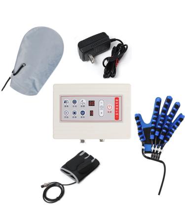 Rehabilitation Robot Gloves Stroke Hemiplegia Finger Flexion Training Assistance 3 Modes Hand Splint for Hand Function Recovery (Right Hand Large)
