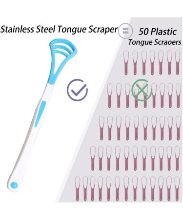 Shop Tongue Cleaner Plastic - Safe & Comfortable Tongue Scraper for Enhanced Oral Hygiene | International Shipping Available - Buy Online on GoSupps.com
