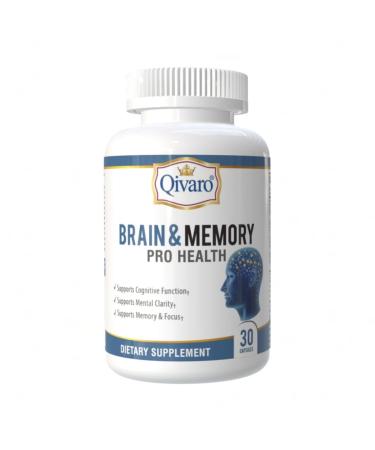 Brain & Memory Pro Health - Natural Support for Cognitive Function - Mind & Memory Supplement for Brain Health - Vegan and Non-GMO - Made in USA 30 Capsules