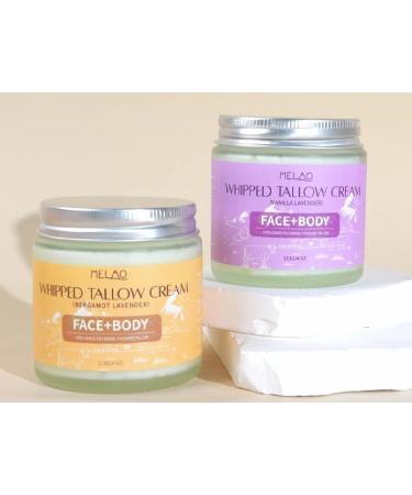  JEMPET Beef tallow moisturizing cream for the skin - Sebum balm for the body - Moisturizing cream for face and body (113 g vanilla-lavender) - Buy Online on GoSupps.com