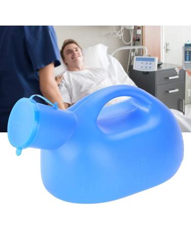 Portable 2000ml Male Urinal Bottle with Lid - Outdoor Urine Container | Blue | International Shipping - Buy Online on GoSupps.com