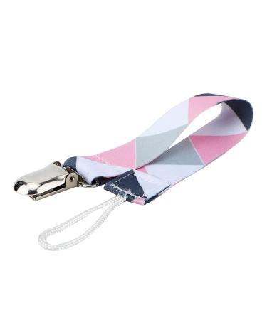 Stylish & Washable Baby Pacifier Strap - Metal & Polyester Clip Prevents Loss Perfect for Daily Use - Buy Online on GoSupps.com