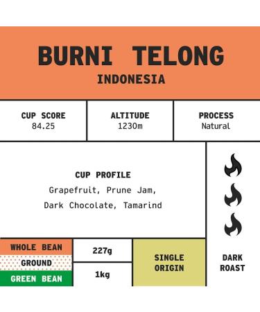 Coffee Beans 227kg Bag Whole Bean Coffee Indonesian Coffee Beans Chocolate & Fruits Notes 100% Arabica Dark Roast Speciality Freshly Roasted Single Origin (We Are Coffee Co) Whole Bean 227 g (Pack of 1) - Buy Online on GoSupps.com
