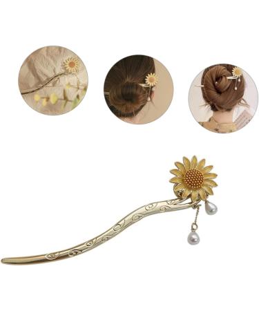 Beaupretty Daisy Hair Accessory Retro Alloy Hair Stick Tassel Hair Pin Flower Hairpin Flower Chignon Pin Flower Pearl Hair Stick Japanese Hair Chopsticks To Hang Steamed Stuffed Bun Bride - Buy Online on GoSupps.com