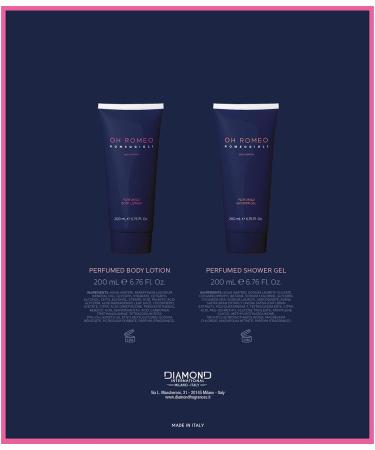 ROMEO GIGLI Gift box for women body lotion 200 ml + shower gel for women 200 ml with amber and wood Made in Italy - Buy Online on GoSupps.com