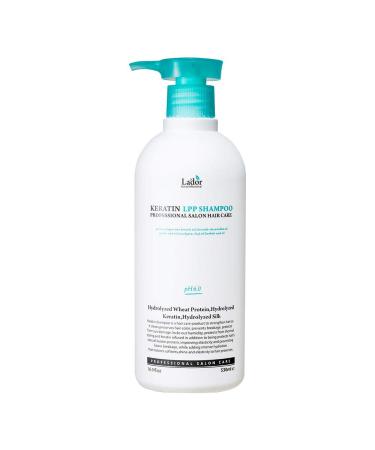 LA'DOR Keratin LPP Repair Shampoo with Wheat Protein Silk Protein 17.9 Fl Oz - Nourishing Sub-acid Shampoo pH 6.0 Dry Damaged Colored Permed Hair Thinning Hair No Silicone No Harmful Ingredients