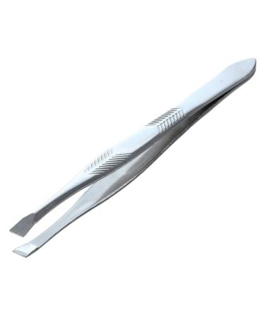 Pmkvgdy Silver Tone Stainless Steel 3.5" Tweezers for Eyebrow