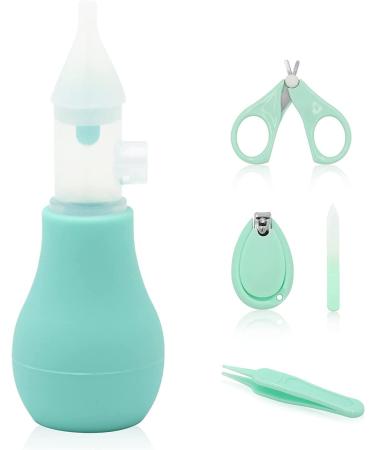 Nasal Aspirator for Baby  Baby Nose Sucker Cleaner Baby Nail Kit with Baby Nail Clippers  Scissors  Nail File & Tweezers  Baby Pedicure Kit Newborn Toddler Baby Essentials Must Haves