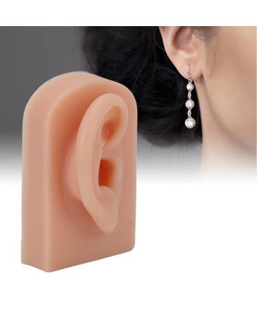 Silicone Right Ear Model for Piercing Training and Earrings Display - Dark Skin Color - Buy Online on GoSupps.com
