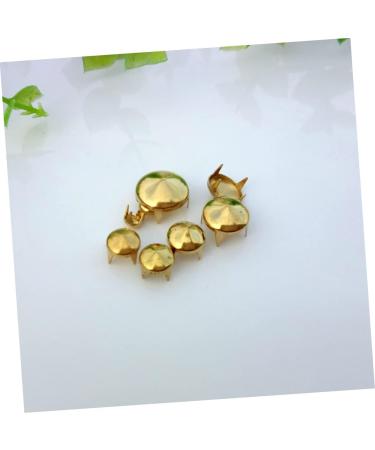 NUOBESTY 100pcs Rivet for DIY Punk Shoes Embellish Clothes Rivets Button Nail Clothing Accessories Metal Stud 100pcs Golden - Buy Online on GoSupps.com