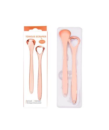 Tongue scraps made of stainless steel cleaning scraper care keeps your breath and improves hygiene tongue cleaner also for adults and travel A 2-ply