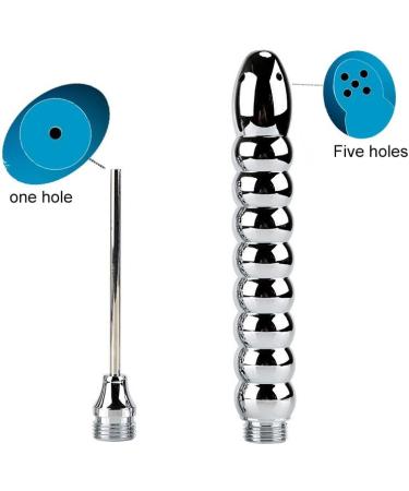 Premium Handheld Metal Shower Enema Douche System - 5 Piece Aluminium Cleaning Kit for Ultimate Hygiene - Buy Online on GoSupps.com