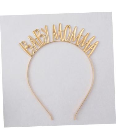 Amosfun Baby Clothes Tiara Head Band Womens Headbands Fashion Headbands Mom Hair Hoop Gold Outfit Mom to Be Headband Mom Headband Party Headband Party Costume Headgear Miss Clothing Alloy - Buy Online on GoSupps.com