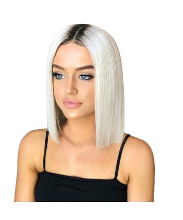 Mypace Blonde Long Straight For Men Women Wigs Short Straight Synthetic Hair Full Wigs for Women Natural Looking Heat Resi