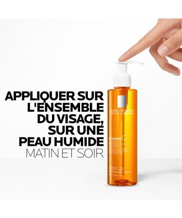 La Roche-Posay - Vitamine C - Gel Nettoyant Visage - pour tous Types de Peaux M me Sensibles et Grasses - Vitamine C et BHA - Mousse Nettoyante Visage R novateur Eclat - Buy Online on GoSupps.com
