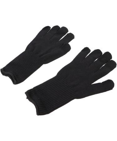 4 Pairs Hair Curling Iron Curling Glvoes Hair Curler Gloves Hair Straightener Curls 25X11cmx2pcs Blackx2pcs - Buy Online on GoSupps.com