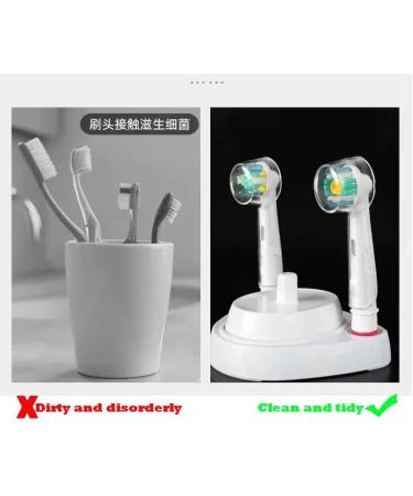 Electric Toothbrush Cover - Dustproof Protection for Travel & Home - 3 PCS Transparent Replacement Heads - Buy Online on GoSupps.com