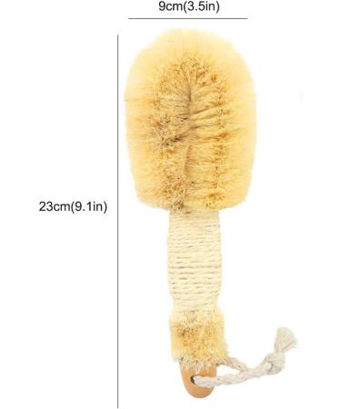 Natural Sisal Dry Body Skin Brush for Exfoliating, Cellulite Reduction and Improved Circulation - Non-Shedding Tight Fibers - Buy Online on GoSupps.com