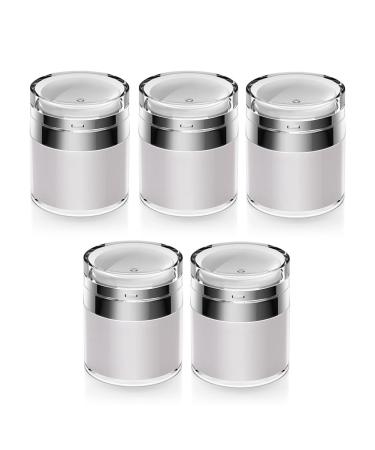Xptieeck 1.7 oz Airless Moisturiser Container Cosmetic Container with Pump Empty Airless Travel Lotion Container