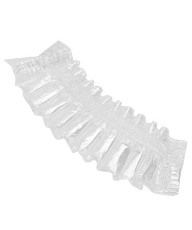 100PCS Disposable Elastic Waterproof Ear Covers Salon Hair Dye Earmuffs Hearing Protection for Home Hair Salon