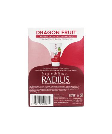 Organic Kids Toothpaste Trial Size 0.8 oz - Non-Toxic, Chemical-Free, Gluten-Free - Dragon Fruit Flavor - Pack of 3 - Buy Online on GoSupps.com