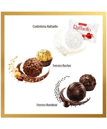Ferrero Collection Assorted Chocolates - 30 Pieces (324g) - Dark Chocolate Hazelnut Coconut And Almond Centers - For Gifting & Special Occasions - Boxed Treatz - Buy Online on GoSupps.com