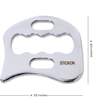 Zoxoz Gua Sha Schaber | IASTM Scraping Massage Tool | Medical Stainless Steel Soft Tissue Massage Tools - Buy Online on GoSupps.com