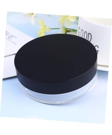 BIUDECO 2pcs Loose Powder Box with Compartment Powder Puff Holder Loose Powder Case Empty Powder Case Black - Buy Online on GoSupps.com